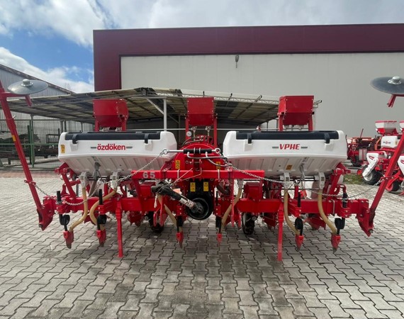  ÖZDÖKEN 6'LI GÜBRELİ 70 CM ARA MİKROGRANÜLLÜ SABİT ŞASE PNÖMATİK EKİM MAKİNESİ 